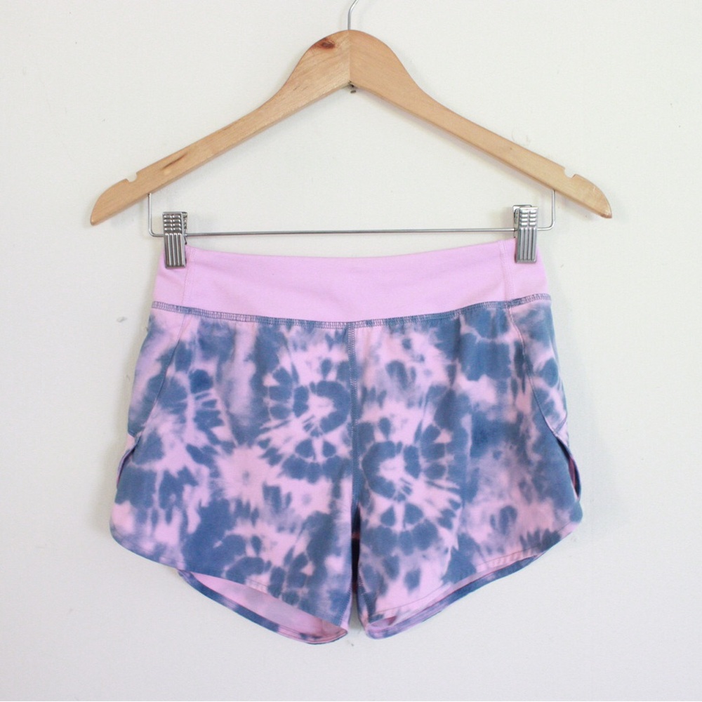 Athleta Girl Run The World 3” Tie Dye Shorts